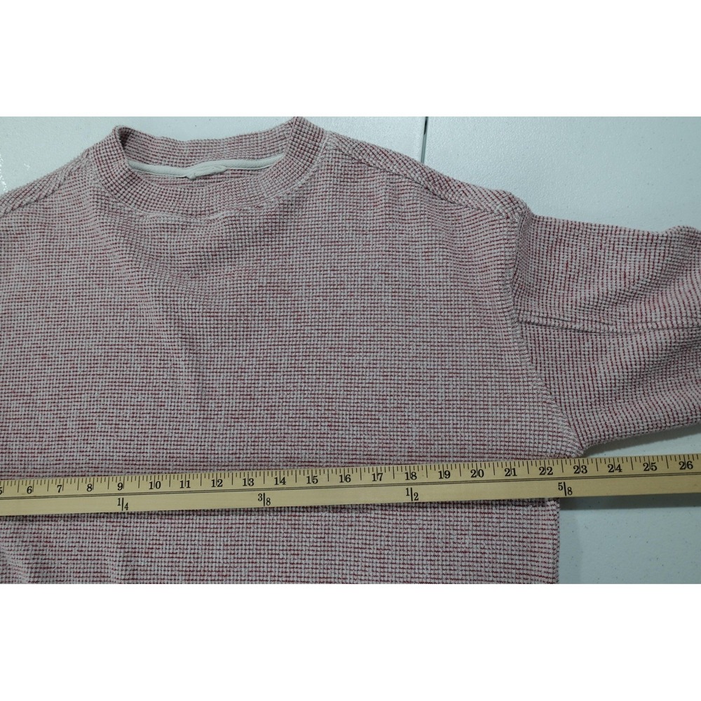 Aerie Sweater Womens XXS‎ Pink Waffle Knit Thermal Crewneck Pullover Top - Picture 5 of 8